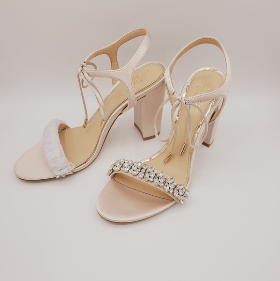 Badgley Mischka Jewel, Uzuri, Champagne NWOB - Picture 5 of 11